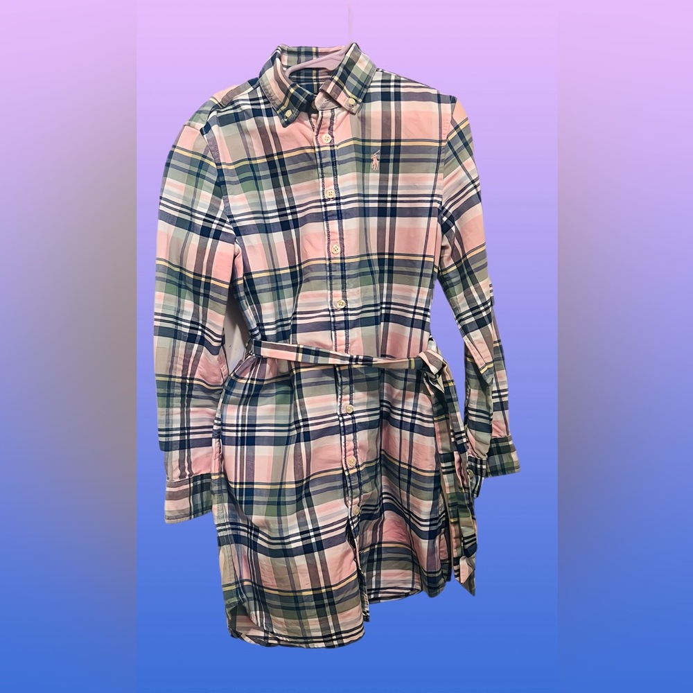 Ralph Lauren Big Girls Long Sleeve Plaid Fun
Shirtdress